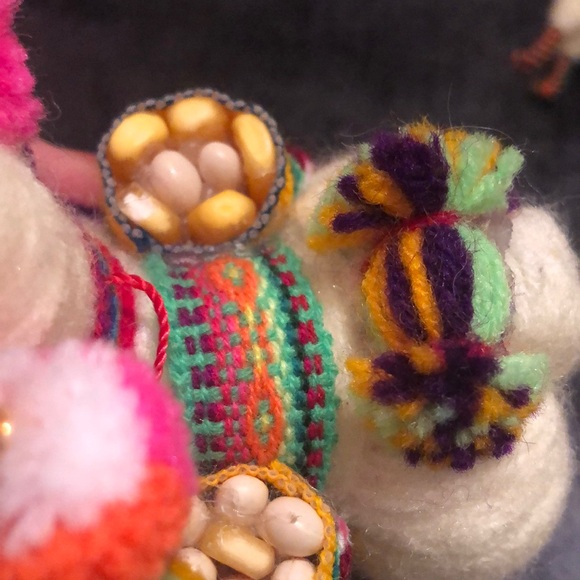 Colorful Wool Llama Figurines—lot of 2 - Picture 3 of 10